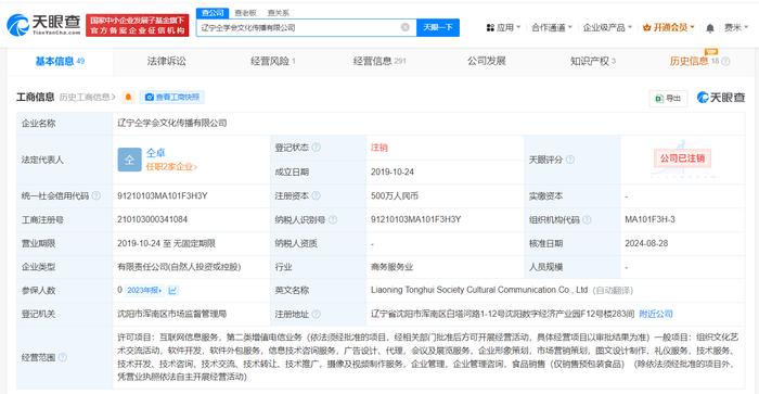 仝卓名下文化傳播公司注銷 企業(yè)形象策劃視角下的警示與反思